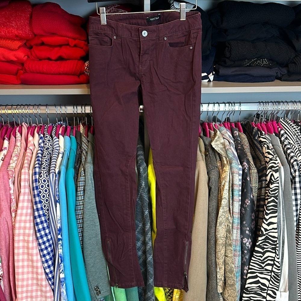 WHBM purple skinny size 0R pants